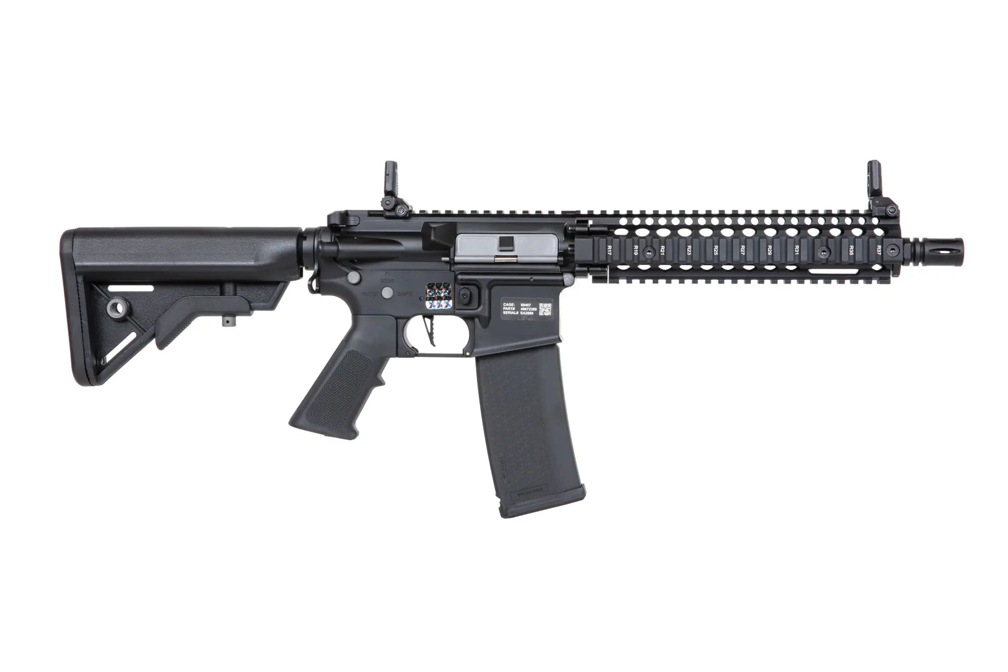 Daniel Defense® MK18 SA-E19 EDGE™ HAL ETU sähköase - musta