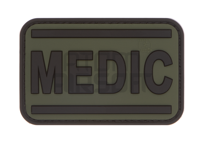 "Medic" 3D velcro badge - forest