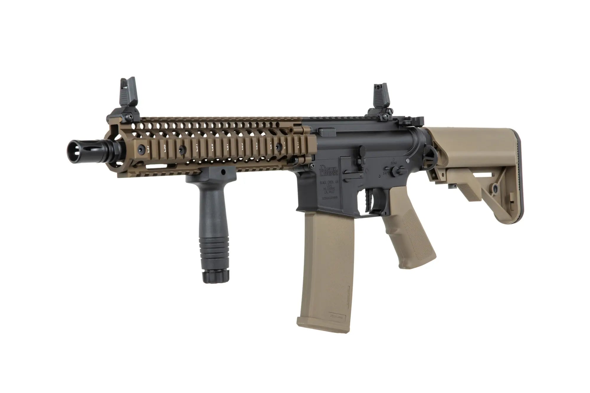Daniel Defense® MK18 SA-P19 Prime™ HAL ETU harjattomalla moottorilla – Chaos Bronze