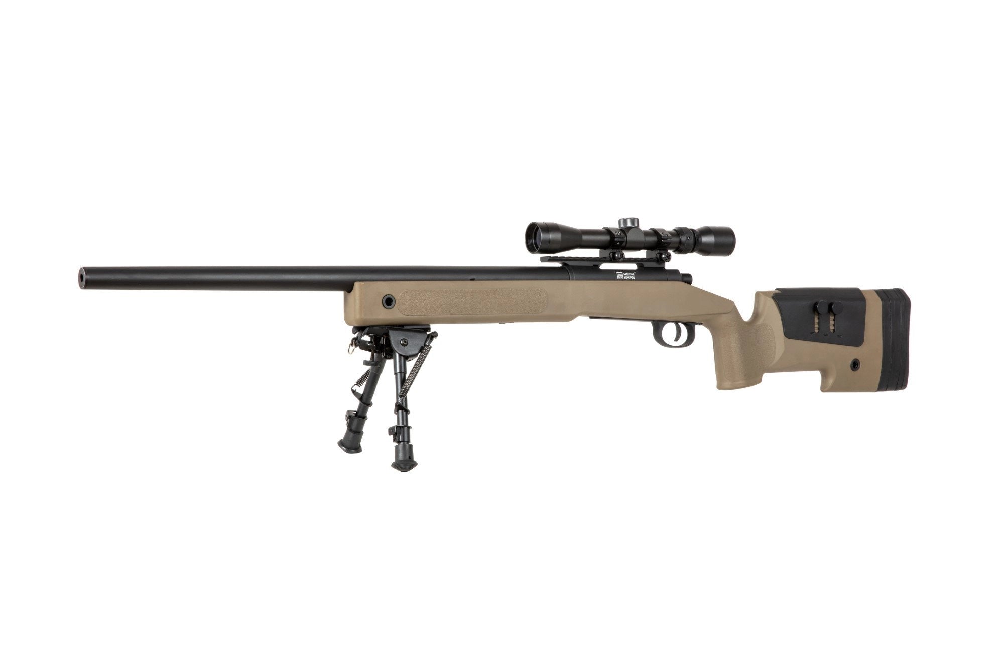Specna Arms SA-S02 CORE™ Sniper Rifle Replica with Scope and Bipod - Tan