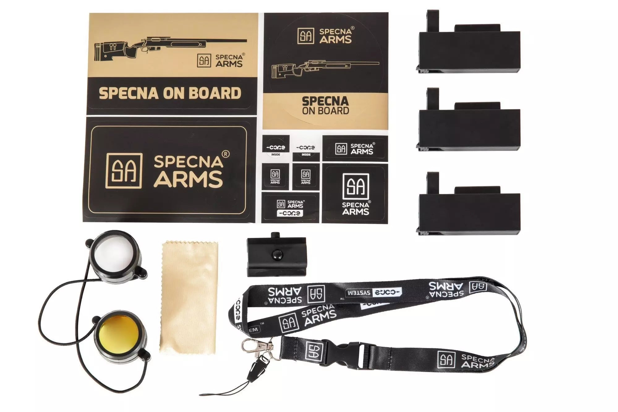Specna Arms SA-S03 CORE™ High Velocity tarkkuuskivääri kiikarilla ja etujaloilla - oliivi
