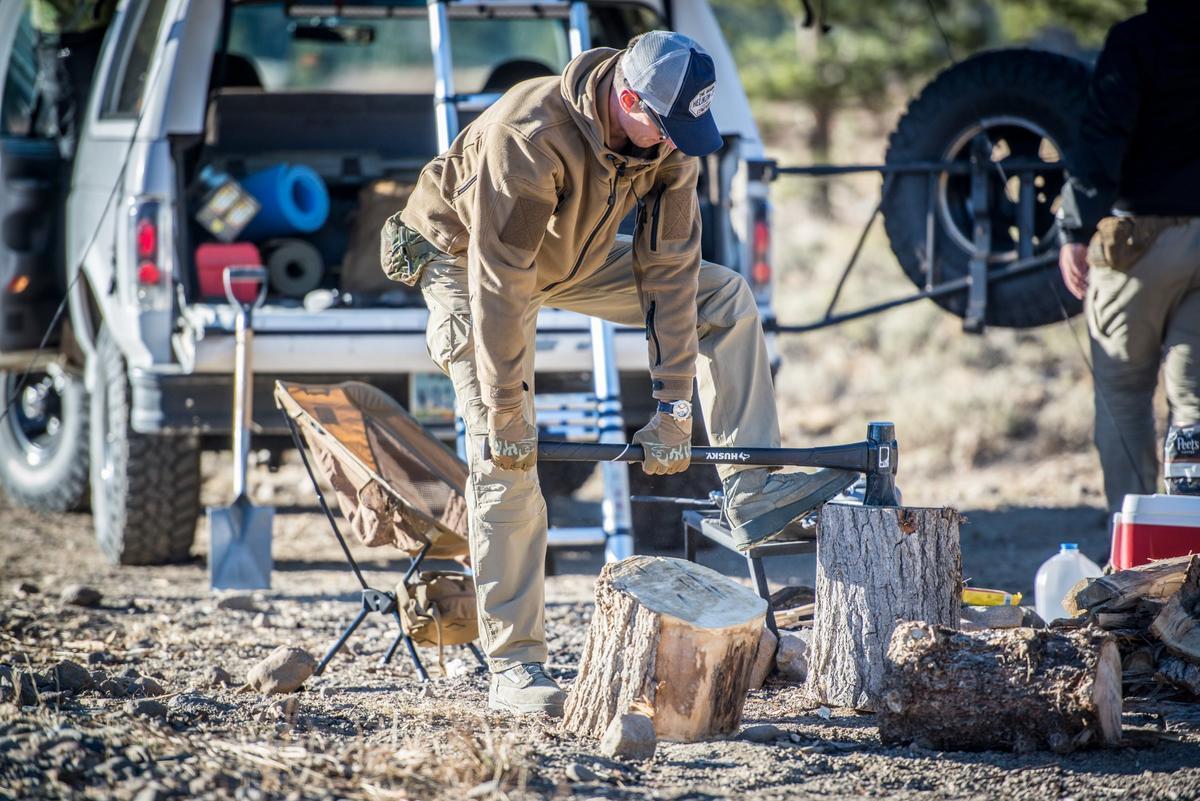 Patriot double fleecetakki - musta