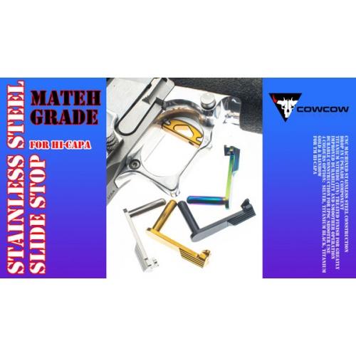 Match Grade Stainless Steel Slide Stop, TM Hi-Capa yhteensopiva - musta
