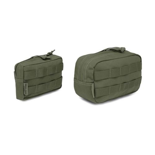 Assault System Medium Horizontal MOLLE Pouch, general purpose pouch - OD
