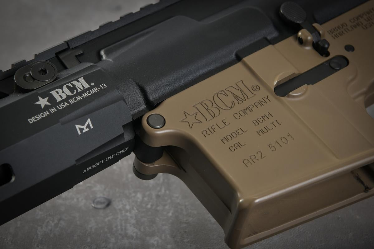 BCM MK2 MCMR 11.5" GBBR kaasukivääri - half tan