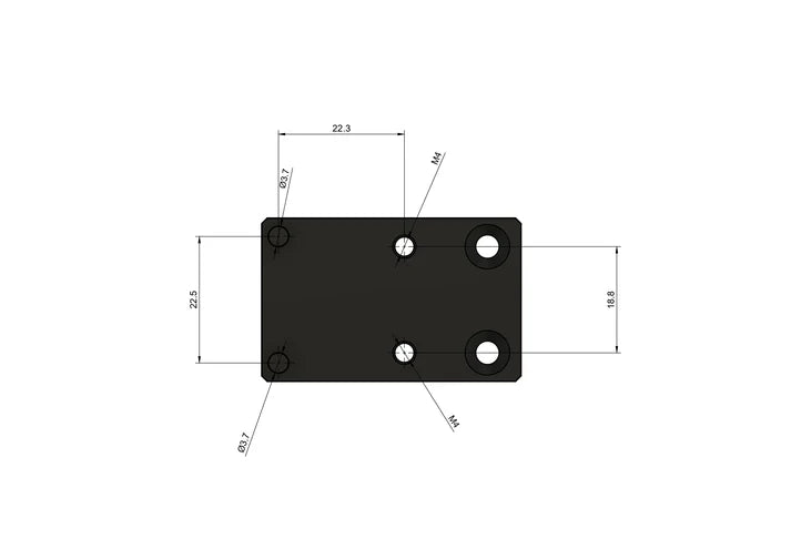 GATE RMR Optic Mounting Plate for GATE PTX HPA Pistol