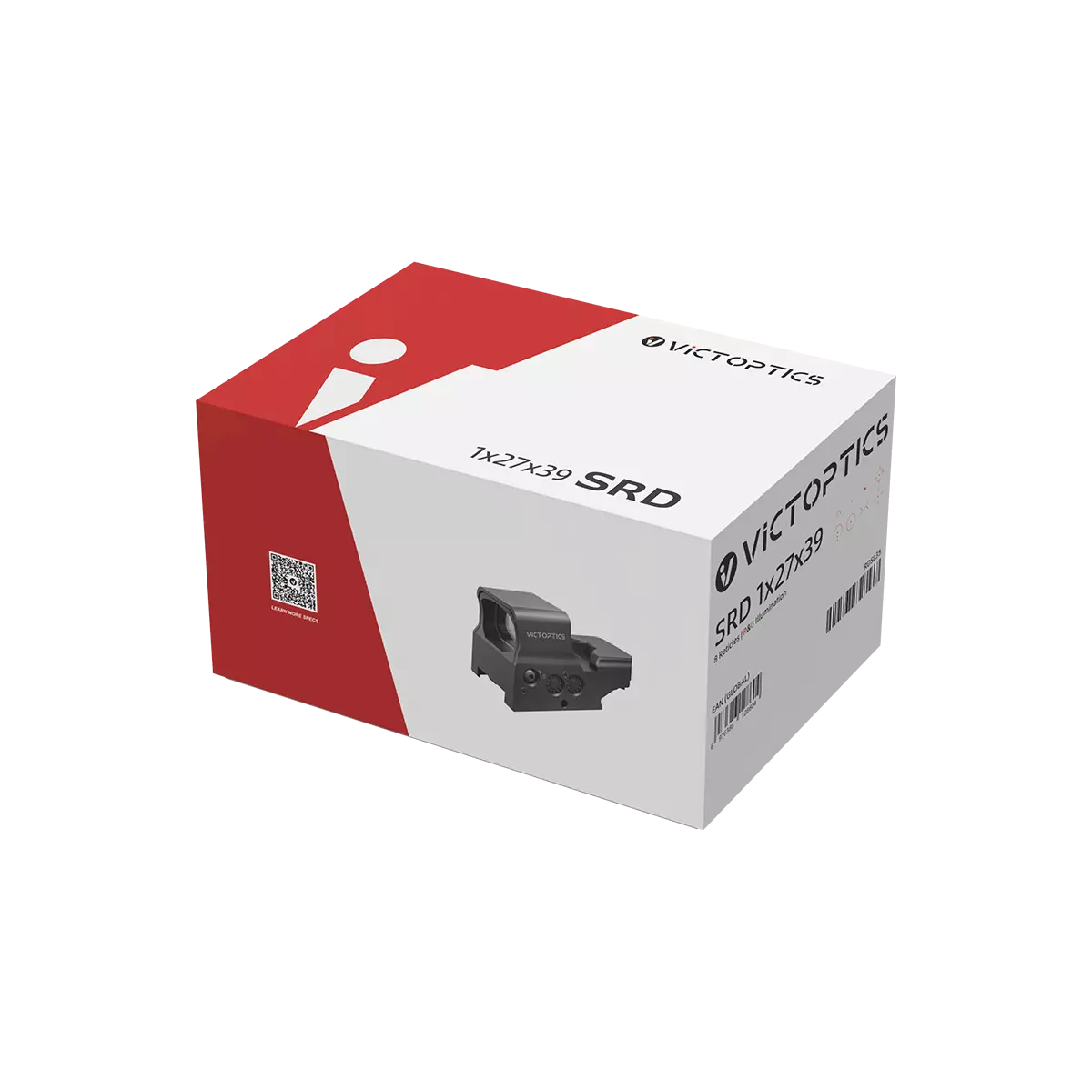 SRD 1x27x39 red/green dot sight, 8 reticle patterns