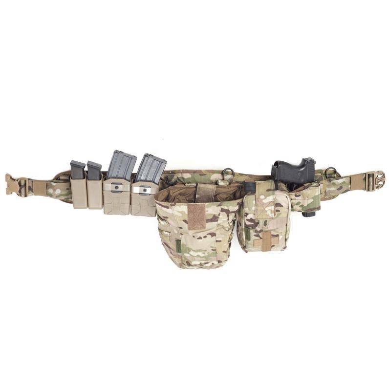 Elite ops PLB shooter belt, combat belt with pockets - MultiCam