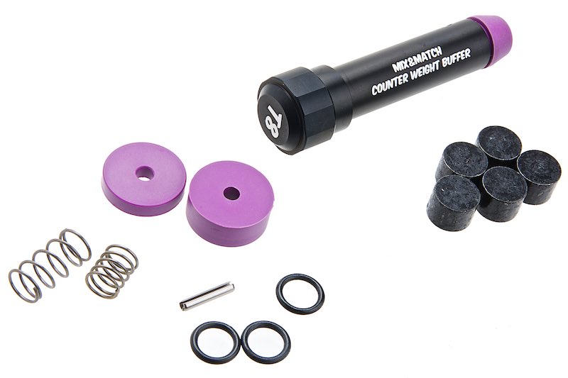 Tokyo Marui MWS GBBR Airsoft Mix & Match Counter Weight Buffer, buffer spring set (V2)