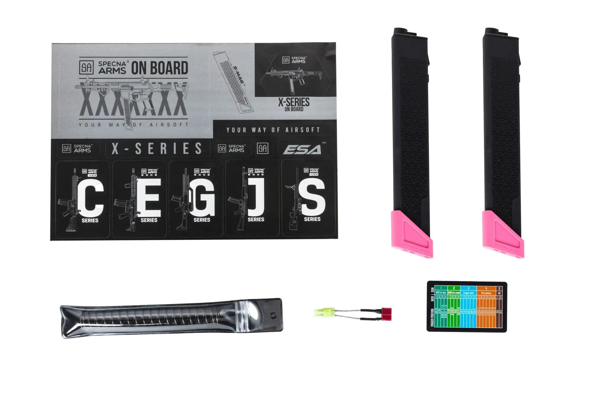 Specna Arms SA-FX01 FLEX™ BLDC™ HAL ETU Gen.2 airsoft Carbine - Pink