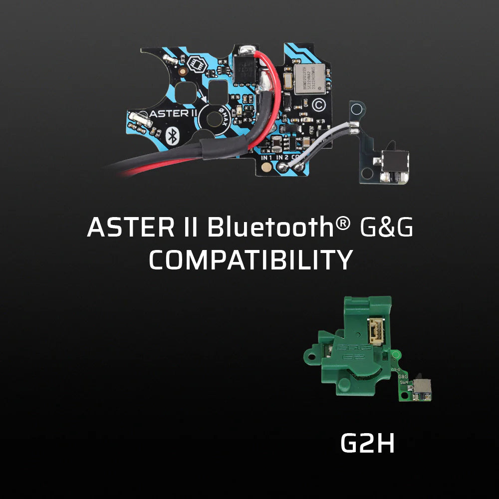 GATE ASTER II Bluetooth® Expert for G&G G2H Gearbox + adjustable Quantum Trigger 2 (AEG & HPA)