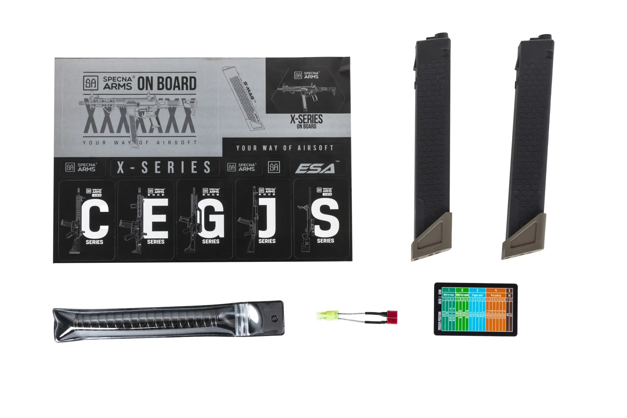 Specna Arms SA-FX02 FLEX™ BLDC™ HAL ETU Gen.2 sähköase - Half-Tan