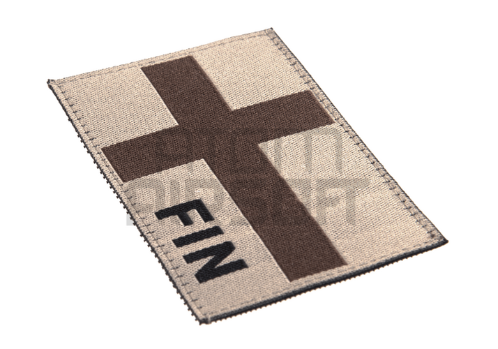 Clawgear Suomen lippu velcromerkki - hiekka