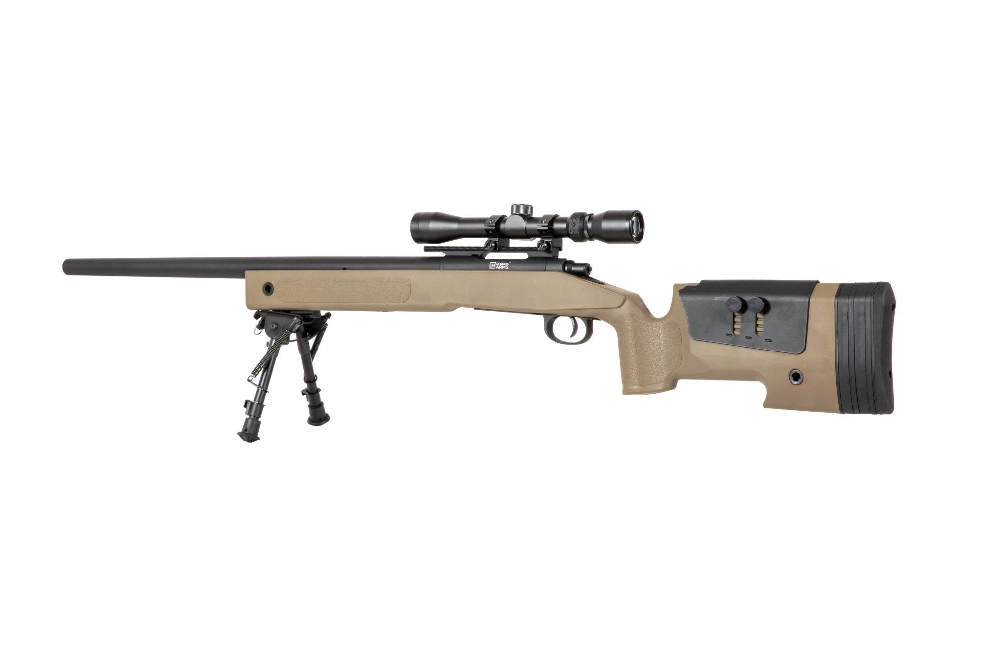 Specna Arms SA-S02 CORE™ Sniper Rifle Replica with Scope and Bipod - Tan