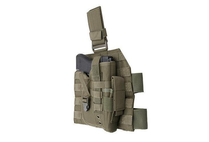 GFC Tactical MOLLE-reisipaneeli pistoolikotelolla - OD