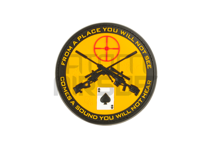 JTG Sniper PVC velcromerkki - keltainen