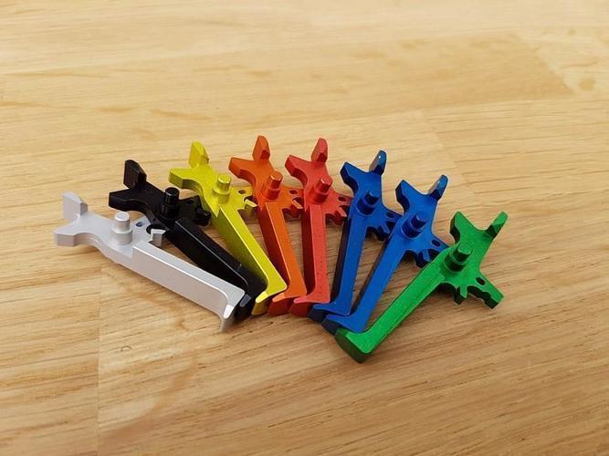 RetroArms CNC liipaisin M4/AR15 - C, punainen