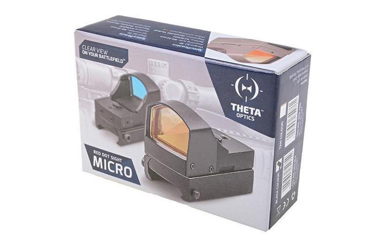 Theta Optics™ Micro puna-/viherpistetähtäin - musta