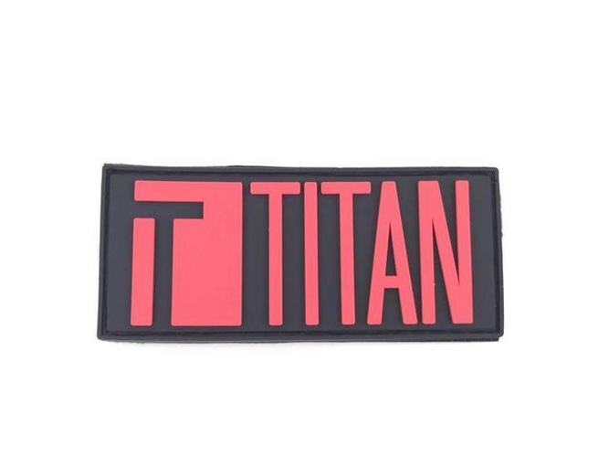 TITAN Power logo PVC velcromerkki
