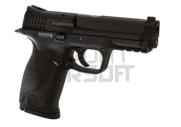 WE M&P9 Big Bird GBB, metalliluisti - musta